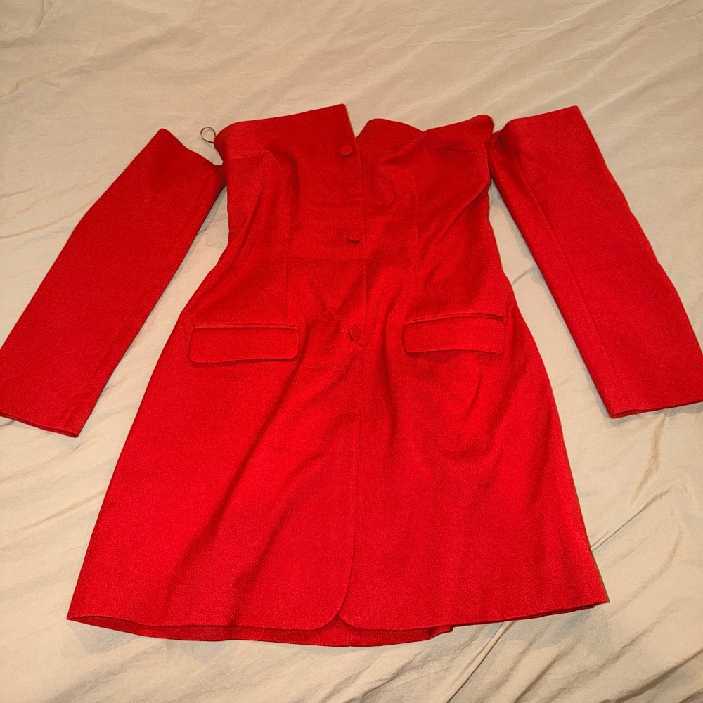 Abercrombie & Fitch Mara Off-The-Shoulder Mini Dress Sz L Tall